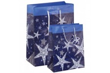 sigel Sac cadeau de Noel grand 'Shining Stars'