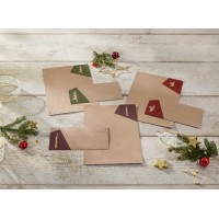 sigel Set de papier à motif de Noël 'Cut-out style', A4