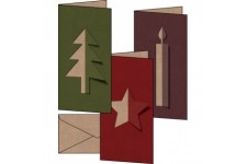 sigel Set de cartes de Noël 'Cut-out style', A6, pour