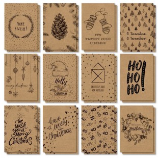 sigel Set de cartes postales de Noël 'Natural Christmas',