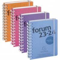 Lot de 6 : EXACOMPTA Agenda scolaire Forum Linicolor, 2024/25, assorti 