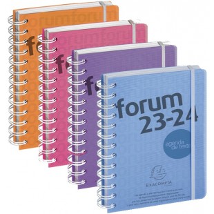 Lot de 6 : EXACOMPTA Agenda scolaire Forum Linicolor, 2024/25, assorti 