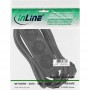 Barrette d'alimentation InLine® 3 ports de type F allemand noir 3m