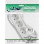 Barrette d'alimentation InLine® 3 ports 3x type F allemand avec sécurité enfant blanche 1,5 m