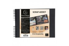 EXACOMPTA Kit de scrapbooking SCRAP ADDICT, kraft brun