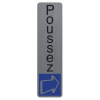 EXACOMPTA Plaque de signalisation 'Poussez'