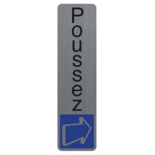 EXACOMPTA Plaque de signalisation 'Poussez'