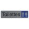 EXACOMPTA Plaque de signalisation 'Toilettes Dame'