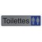 EXACOMPTA Plaque de signalisation 'Toilettes Dame'