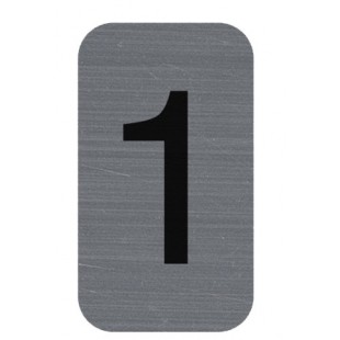 EXACOMPTA Plaque de signalisation chiffres '1', 25 x 44 mm