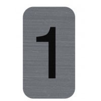 EXACOMPTA Plaque de signalisation chiffres '3', 25 x 44 mm