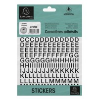 EXACOMPTA Lettres auto-adhésives A-Z, 10 mm, noir