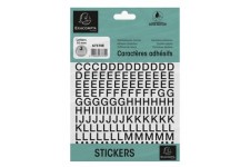 EXACOMPTA Lettres auto-adhésives A-Z, 10 mm, noir