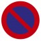 EXACOMPTA Plaque de signalisation 'stationnement interdit'