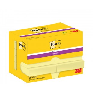 Post-it Bloc-note adhésif Super Sticky Notes, 76 x 76 mm