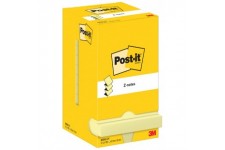 Post-it Bloc-note adhésif Z-Notes, 76 x 76 mm, jaune