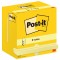 Post-it Bloc-note adhésif Z-Notes, 76 x 76 mm, jaune