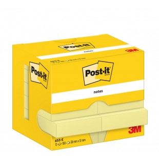 Post-it Bloc-note adhésif, 51 x 76 mm, jaune