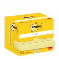 Post-it Bloc-note adhésif, 76 x 76 mm, jaune