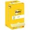 Post-it Bloc-note adhésif Z-Notes, 127 x 76 mm, jaune