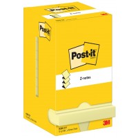 Post-it Bloc-note adhésif Z-Notes, 127 x 76 mm, jaune