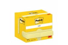Post-it Bloc-note adhésif, 102 x 76 mm, jaune