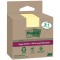 Post-it Super Sticky Recycling Notes, 47,6 x 47,6 mm, jaune