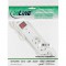 InLine® Power Strip 3 ports 3x Type F allemand avec protection OC et commutateur blanc 1,5 m