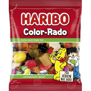 HARIBO Bondon gélifié aux fruits COLOR-RADO, sachet de 175 g