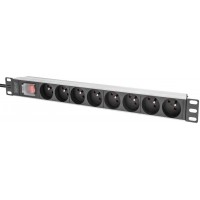 DIGITUS Multiprise 19', 8 prises, 1 U, avec interrupteur