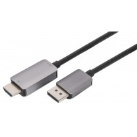 DIGITUS Câble adaptateur DisplayPort, DP - HDMI type A, 8K