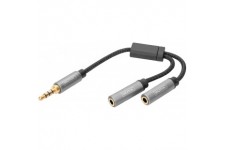 DIGITUS Répartiteur audio, jack mâle 3,5 mm -