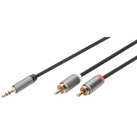 DIGITUS Câble adaptateur audio stéréo, prise jack - RCA