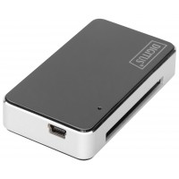 DIGITUS Lecteur de carte USB 2.0 'tout-en-un', argent/noir