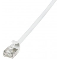 LogiLink Câble patch Ultraflex, Cat. 6A, U/FTP, 0,5 m, blanc