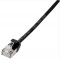 LogiLink Câble patch Ultraflex, Cat. 6A, U/FTP, 0,5 m, blanc