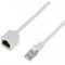 LogiLink Rallonge câble patch Premium, Cat.6A, 5 m, blanc