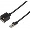 LogiLink Rallonge câble patch Premium, Cat.6A, 10 m, noir