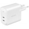 LogiLink Adaptateur de prise USB, 2x USB-C PD, 40 W, blanc