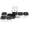 LogiLink Bloc multiprises flexible, 5 prises, noir/blanc