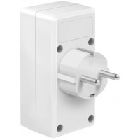 LogiLink Adapterstecker mit 2x USB-Ports, Eurosteckdose &