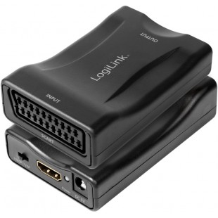 LogiLink Convertisseur vidéo Scart - HDMI, noir