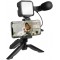 LogiLink Kit de vlogging avec lumière LED, avec microphone