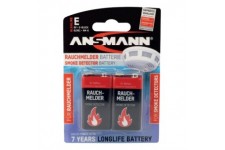 ANSMANN Pile alcaline, E-bloc 6LR61, 9 Volt, pack de 6