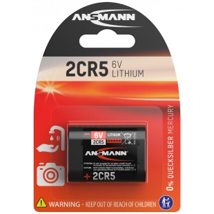 ANSMANN Pile au lithium 2CR5, 6 V, carte blister