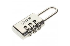 InLine® Premium Security Lock en acier trempé à 3 chiffres