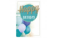 SUSY CARD Geburtstagskarte Glitzer 'Hurra'