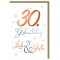 SUSY CARD Geburtstagskarte - 30. Geburtstag 'Schrift'