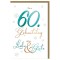 SUSY CARD Geburtstagskarte - 60. Geburtstag 'Schrift'