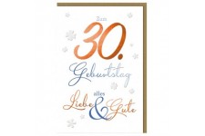SUSY CARD Geburtstagskarte - 70. Geburtstag 'Schrift'